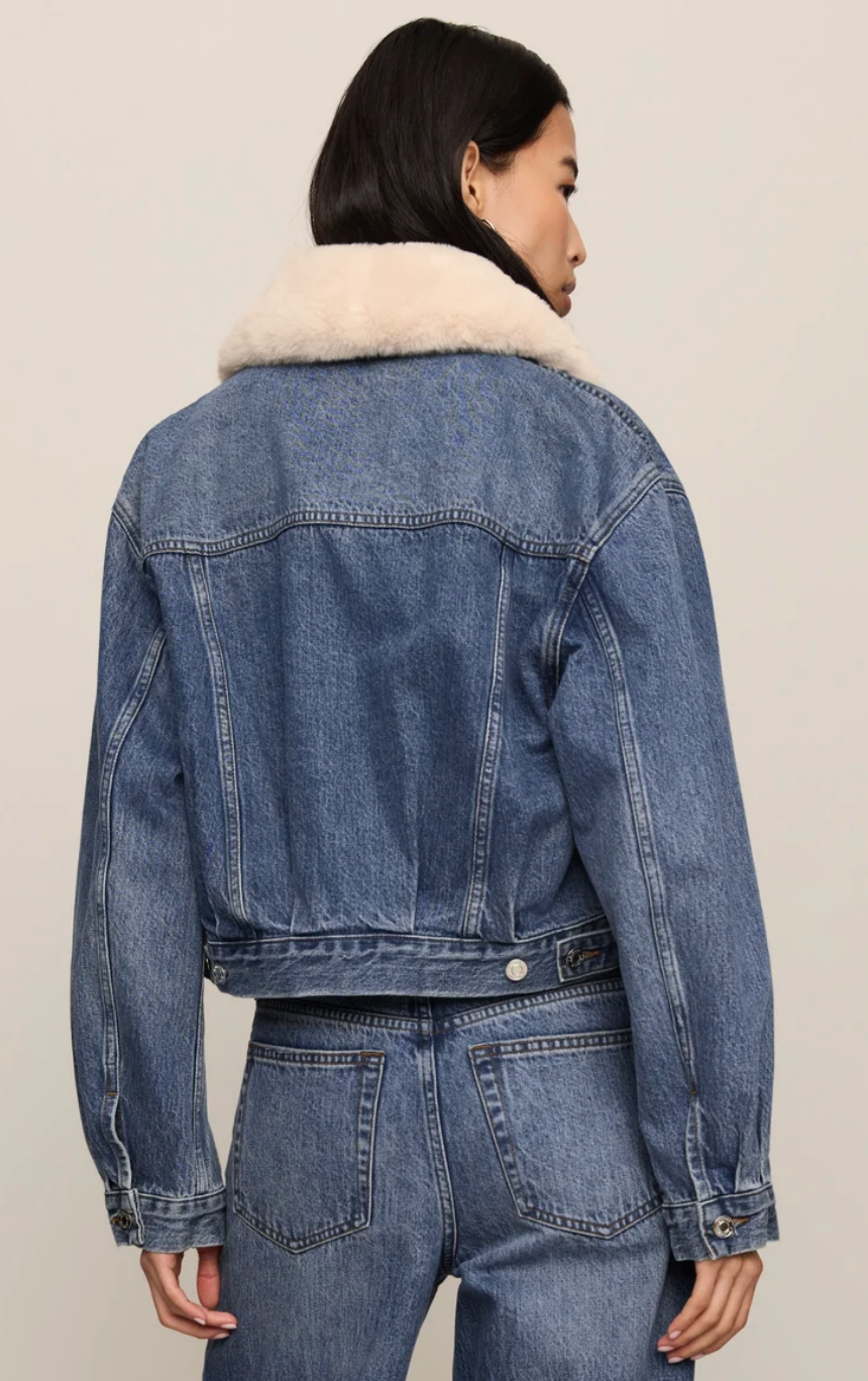 Daily Denim Fur Jacket