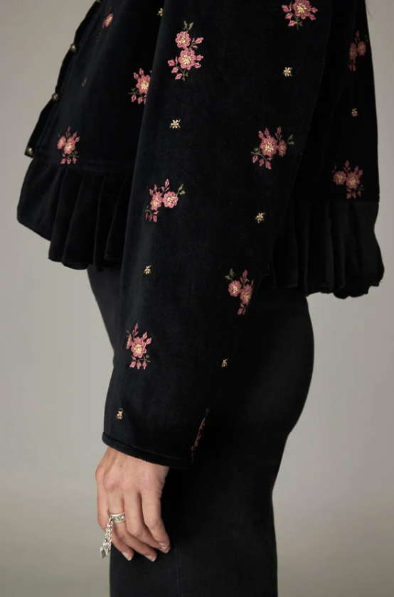 Antoinette Jacket in Night Roses