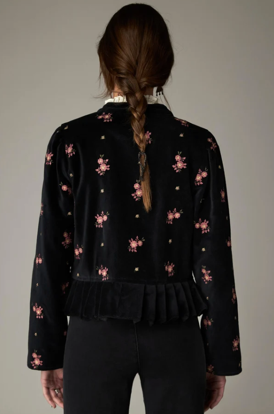Antoinette Jacket in Night Roses