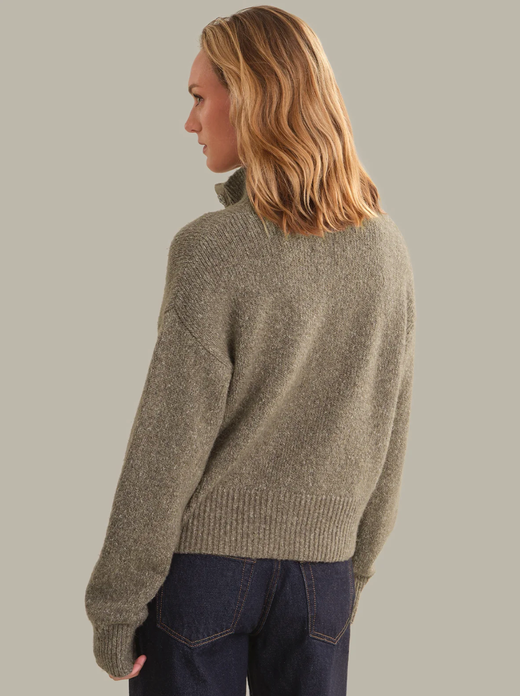 Boxy Snap Front Henley