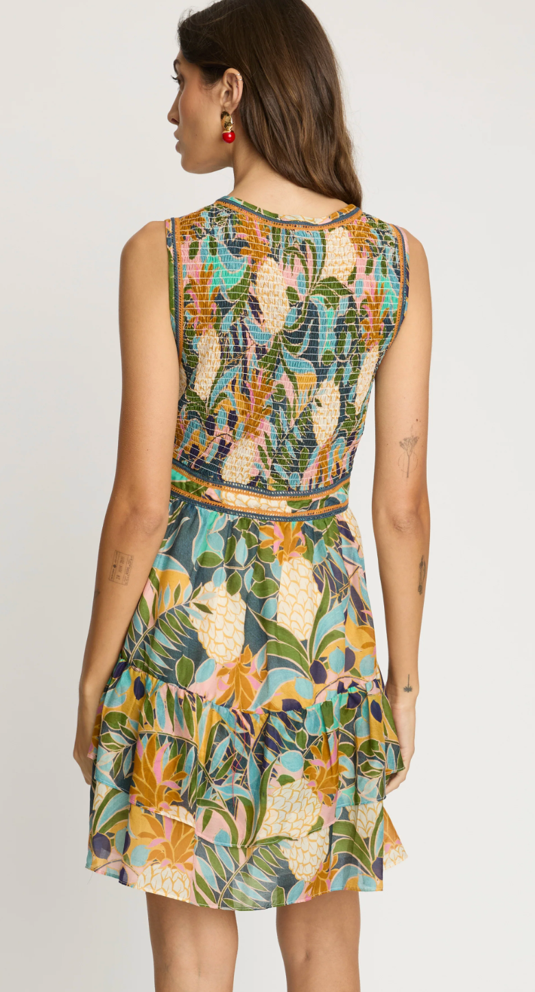 Caitlin Dress in Baroque Pineapple