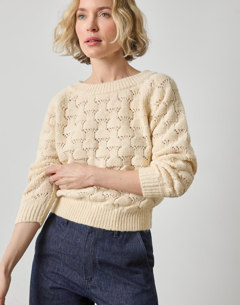 Long Sleeve Ballet Neck Sweater