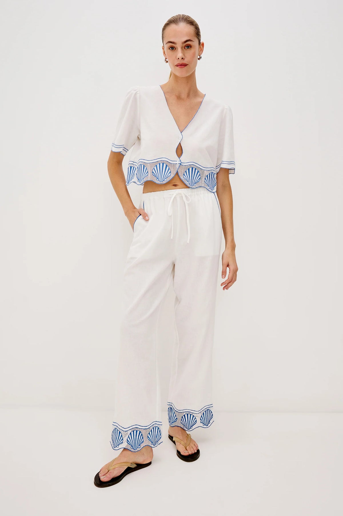 Tildi Pant in White