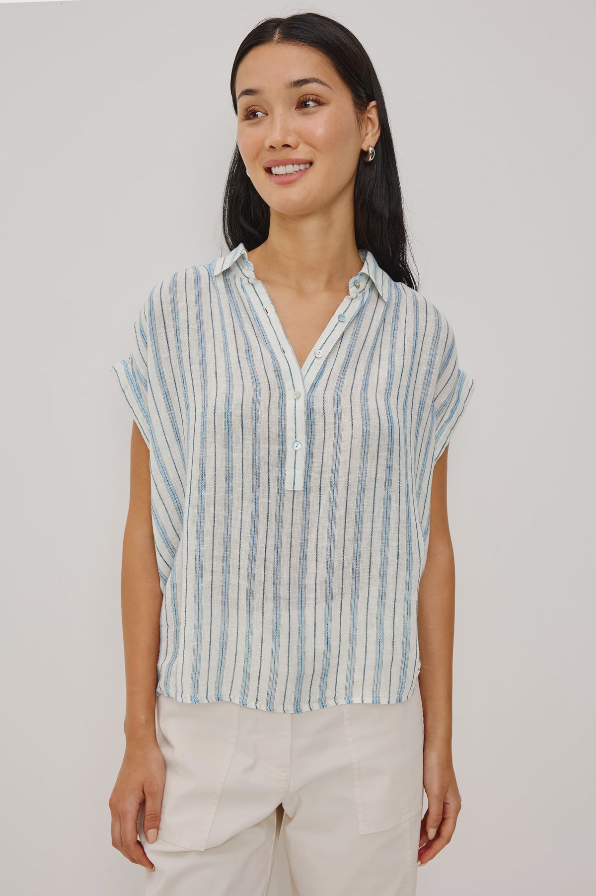 Tuscany Top in Windward Stripe