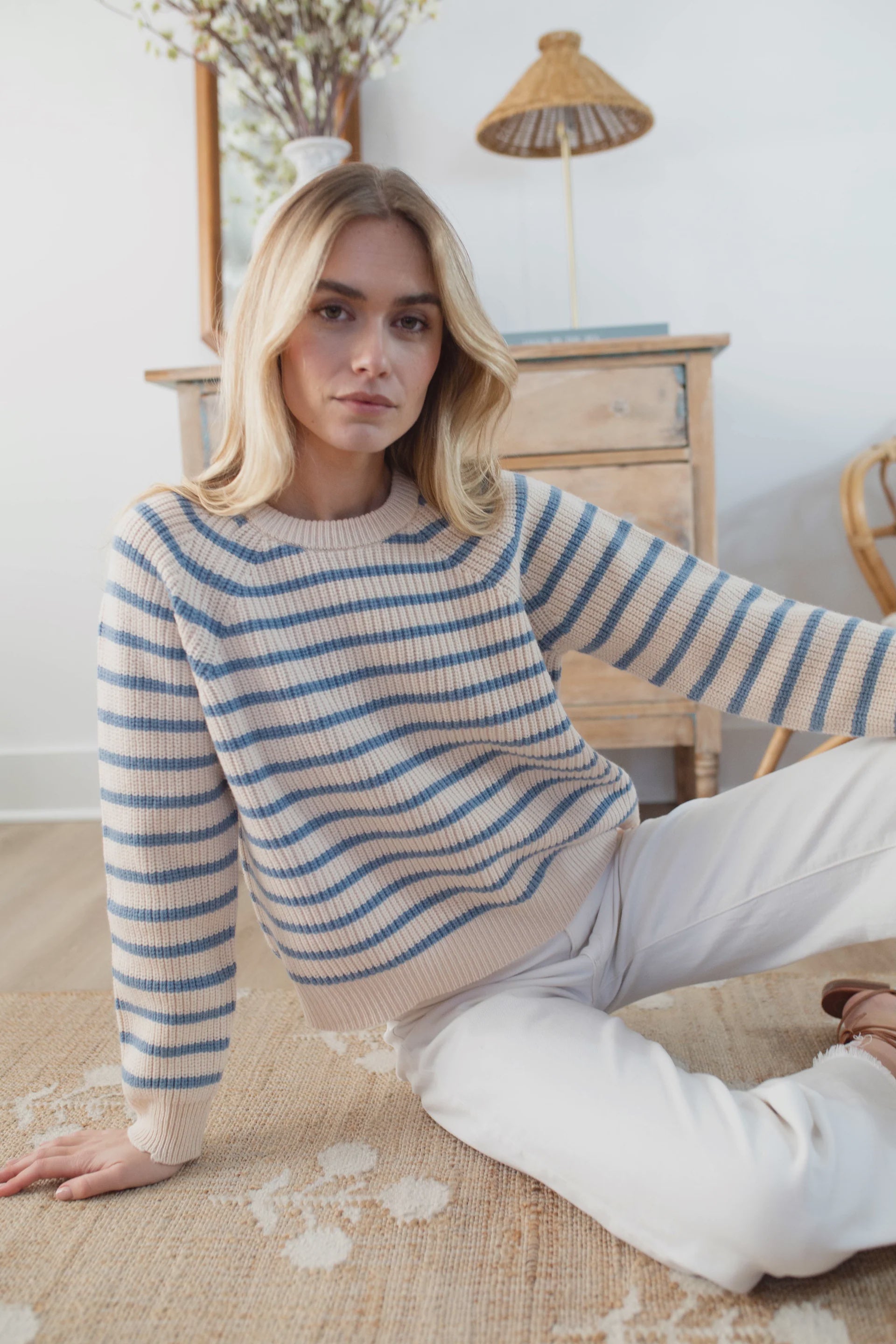 Marea Sweater in Atlantic Stripe