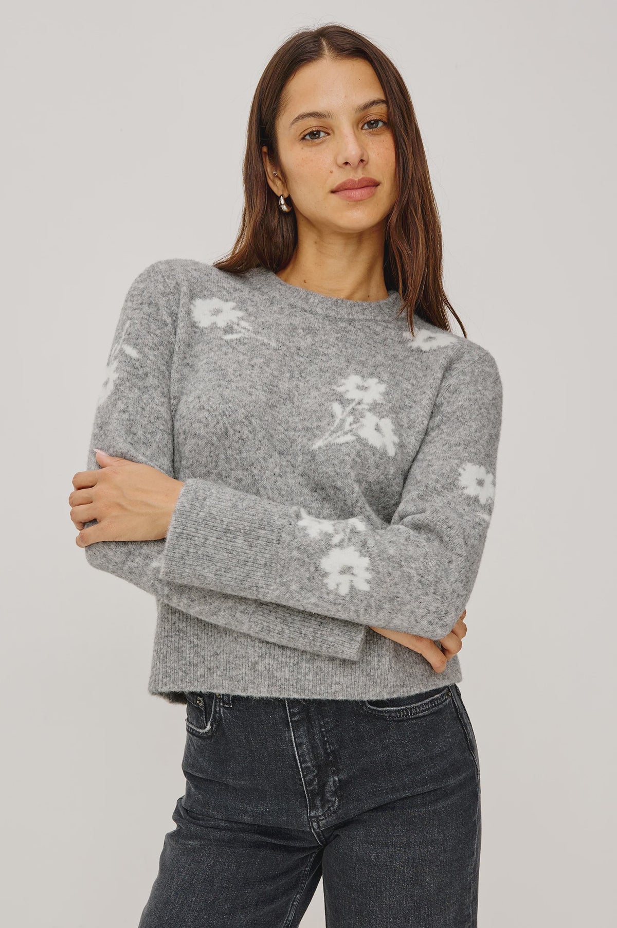 Anise Sweater in Heather Floral