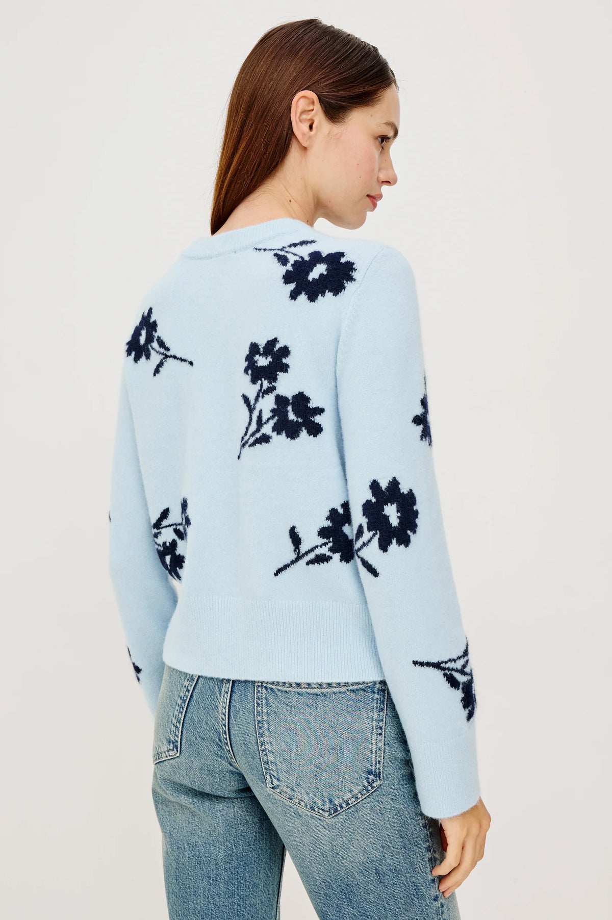 Anise Sweater in Winter Blue Floral