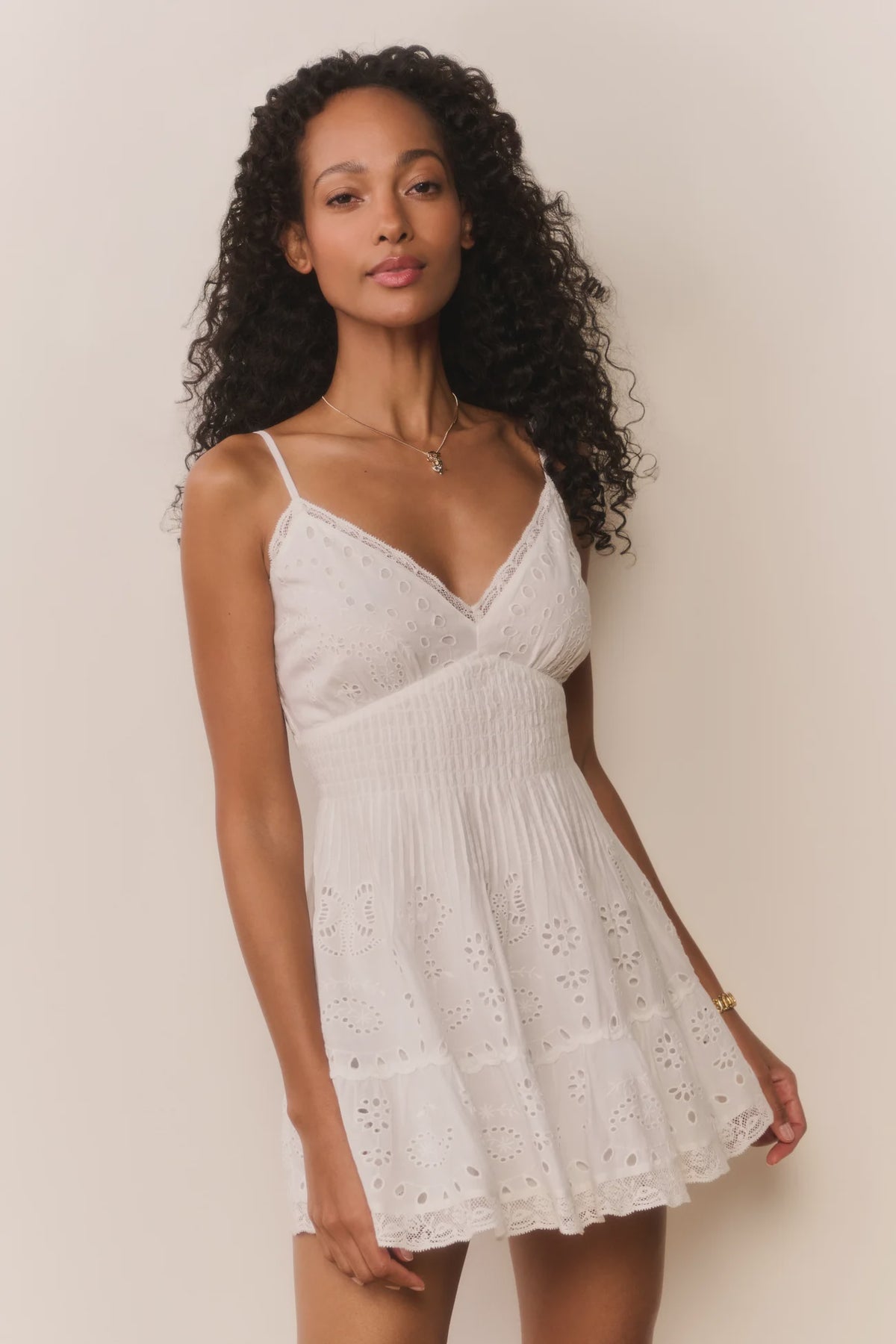 Azar Dress in White