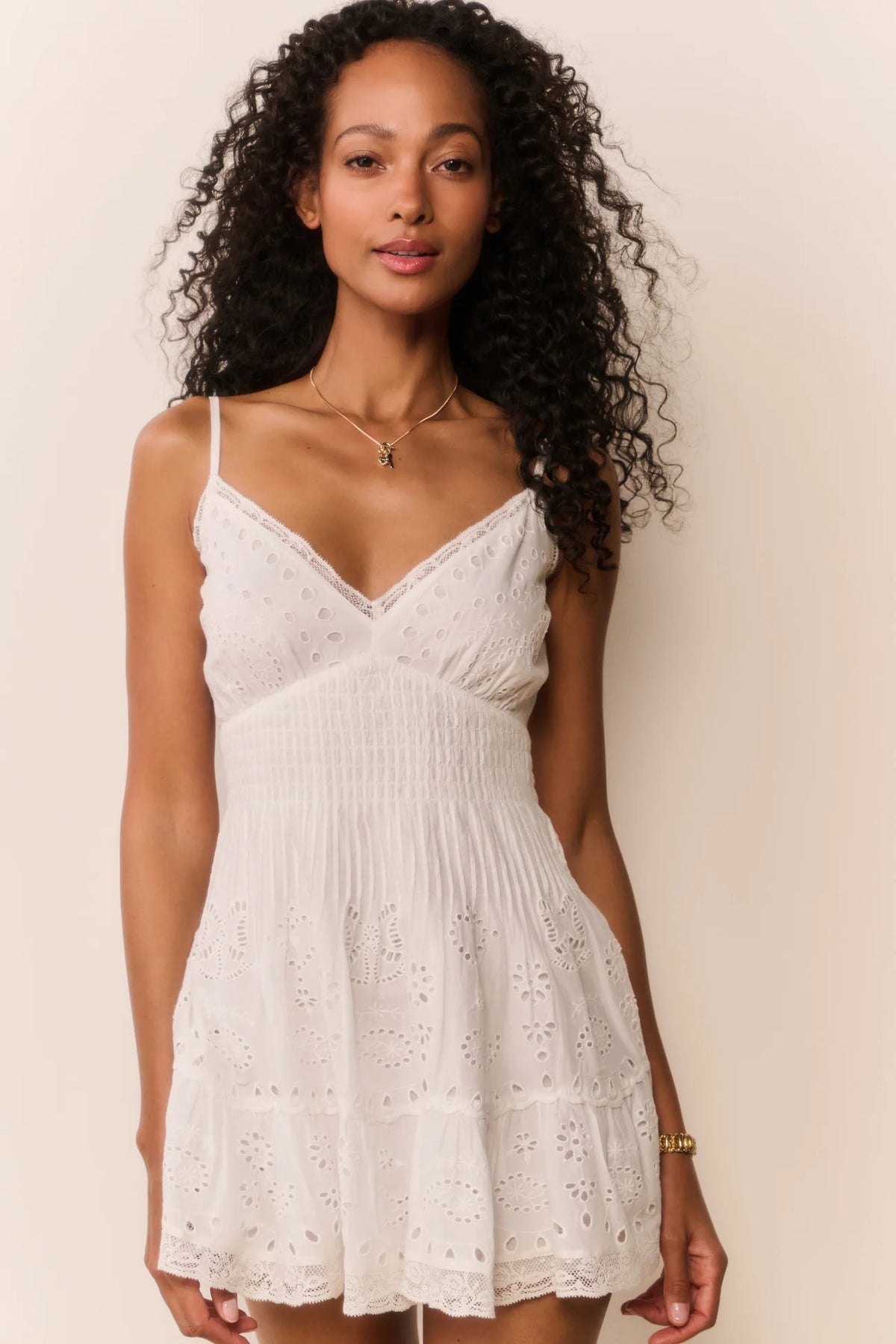 Azar Dress in White