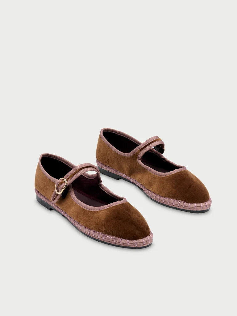 Balthasar Velvet Mary Janes