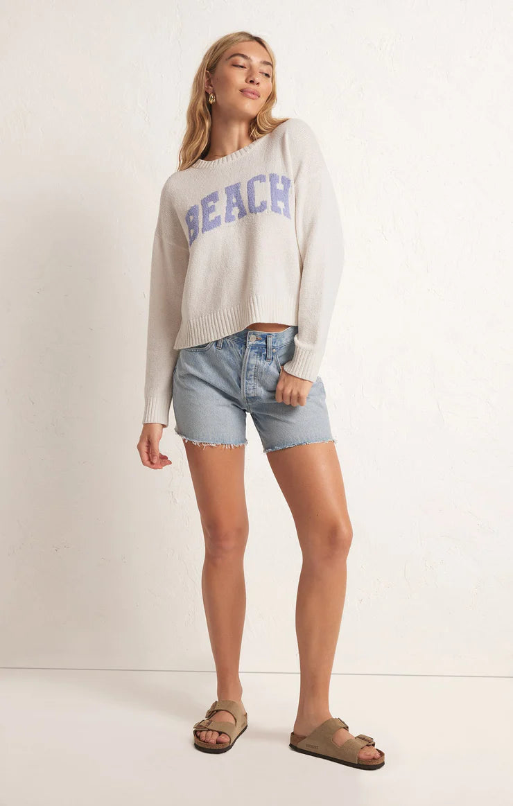 Beach  Sweater Violet Haze