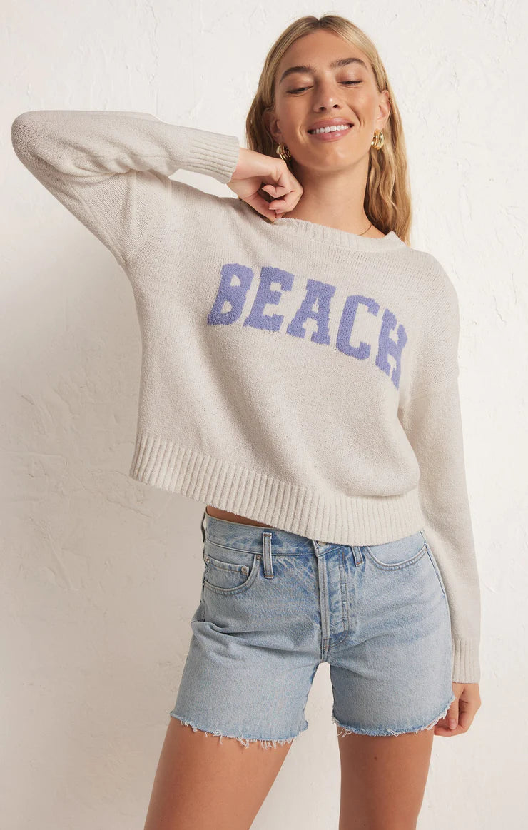 Beach  Sweater Violet Haze