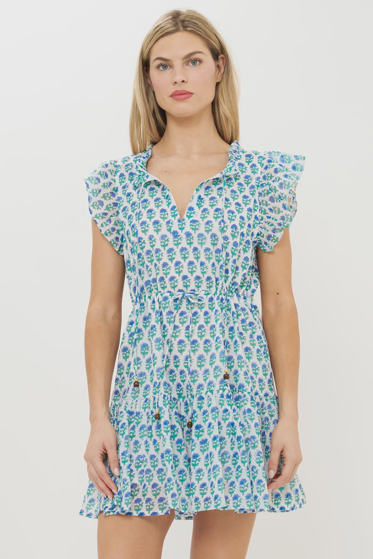 Cinched Flirty Mini in Boti Blue