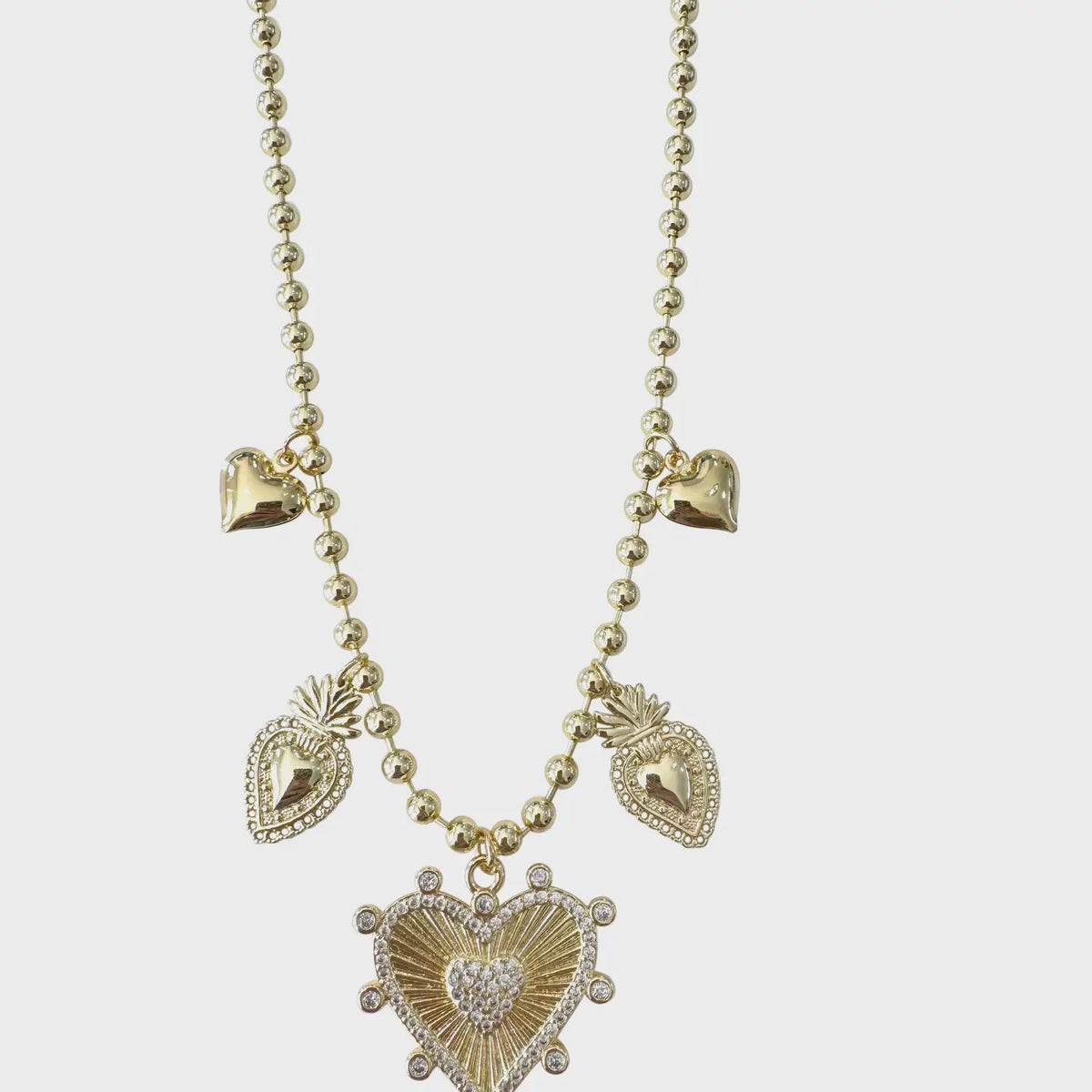 Cali Heart Charm Necklace