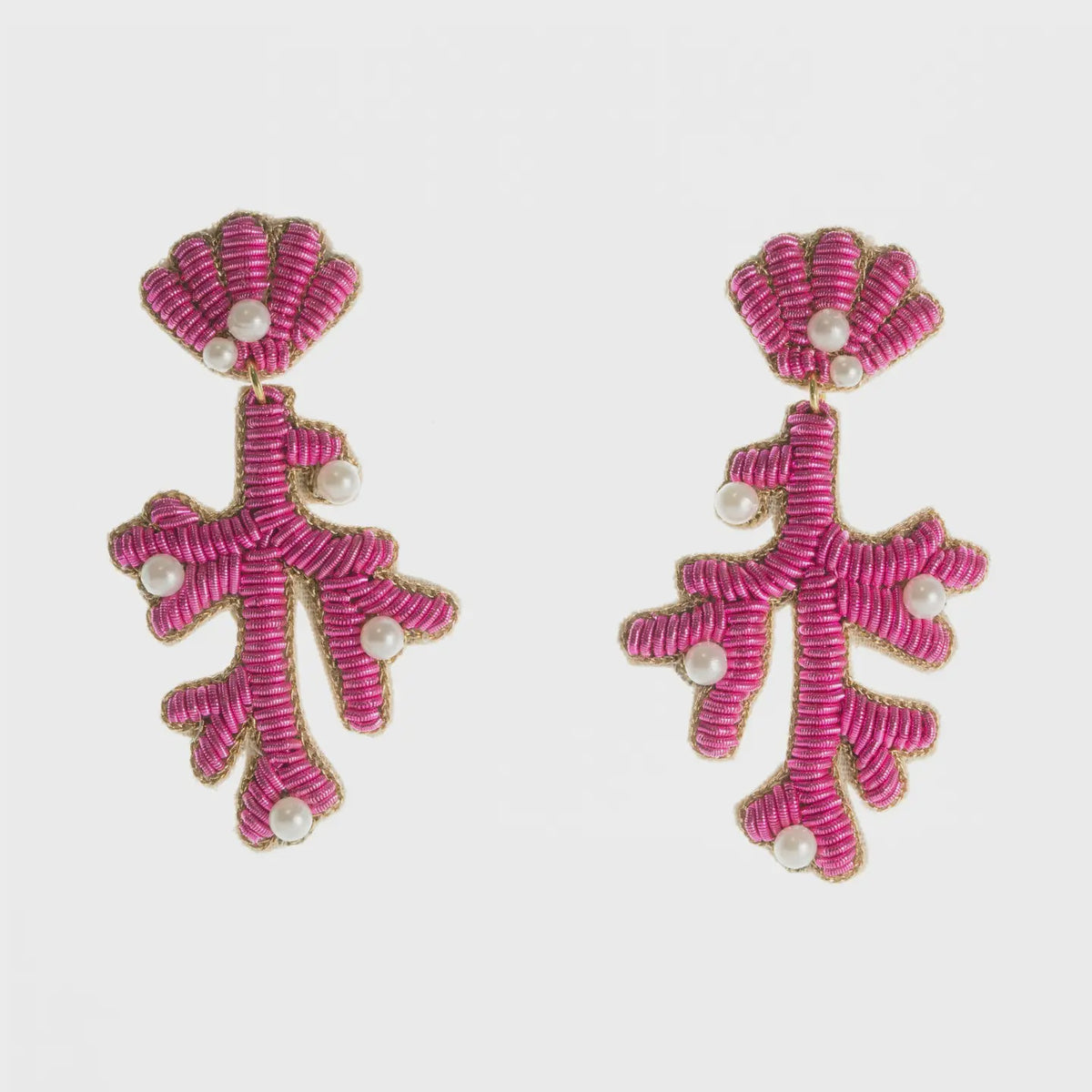 Capri Coral Earrings