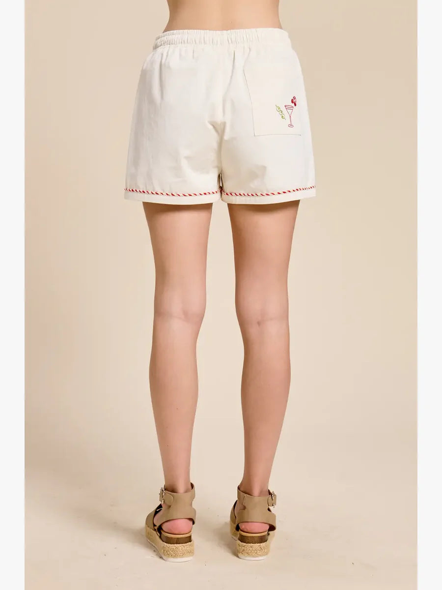 Capri Notte Embroidered Shorts