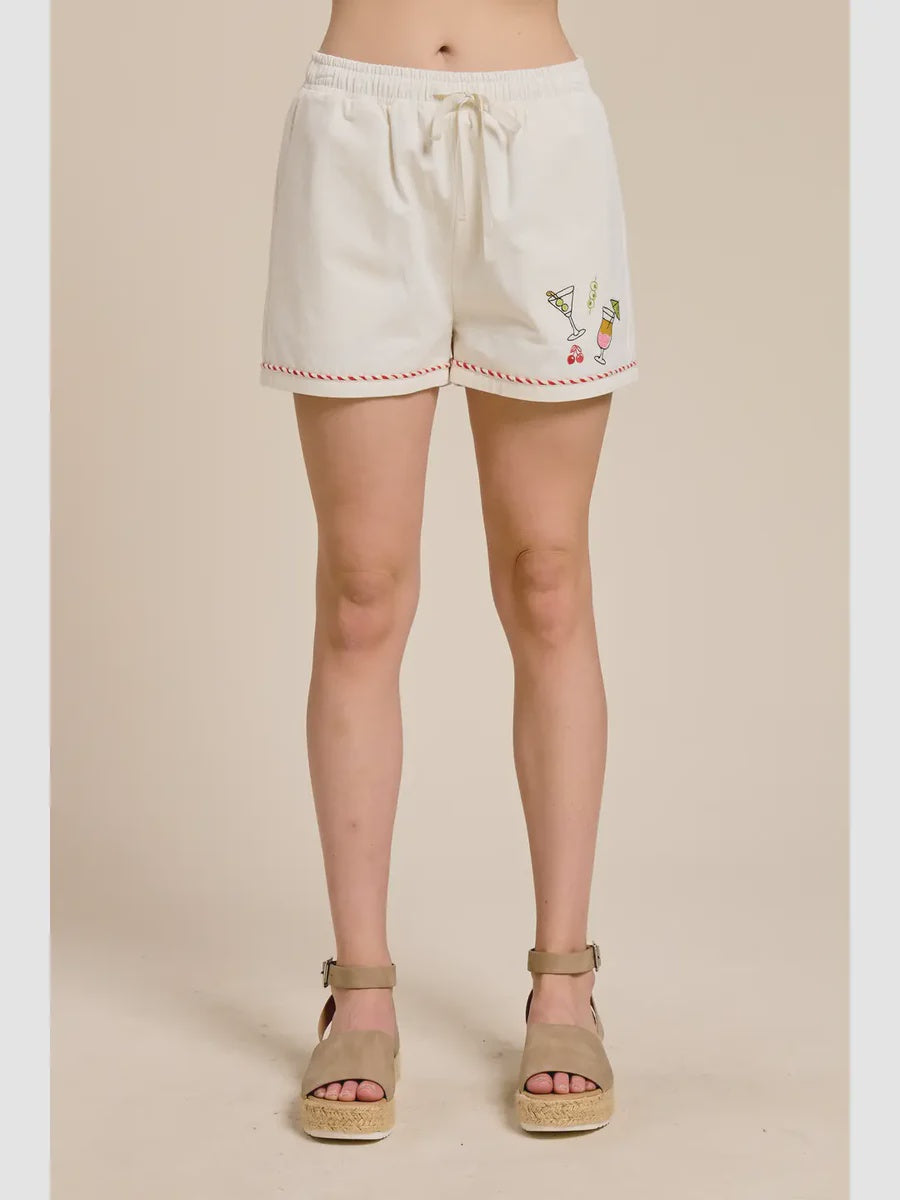 Capri Notte Embroidered Shorts