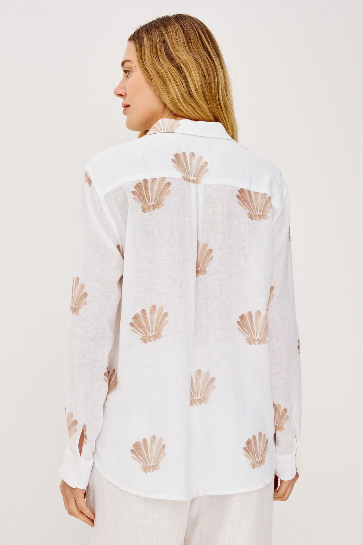Charli Shirt in Taupe Seashells