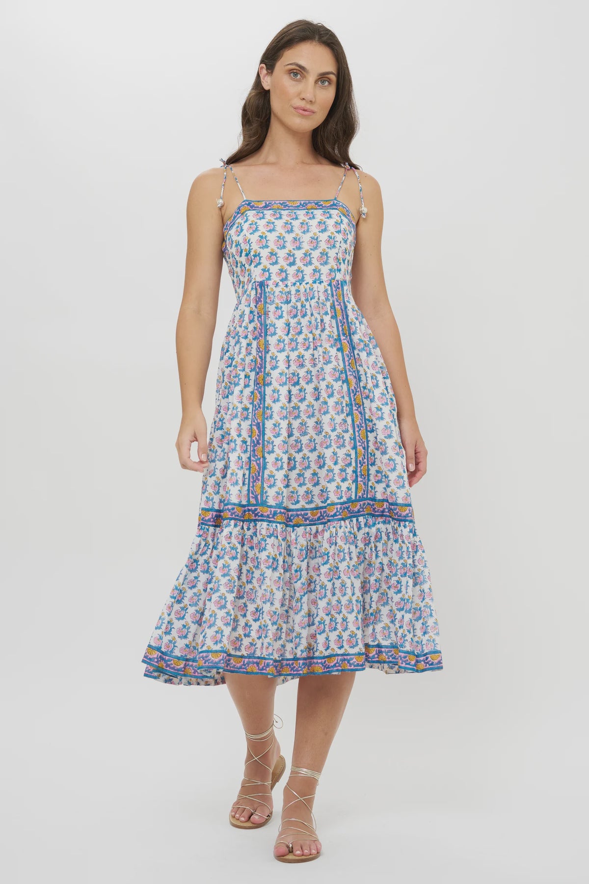 Tie Strap Midi in Crocus Blue