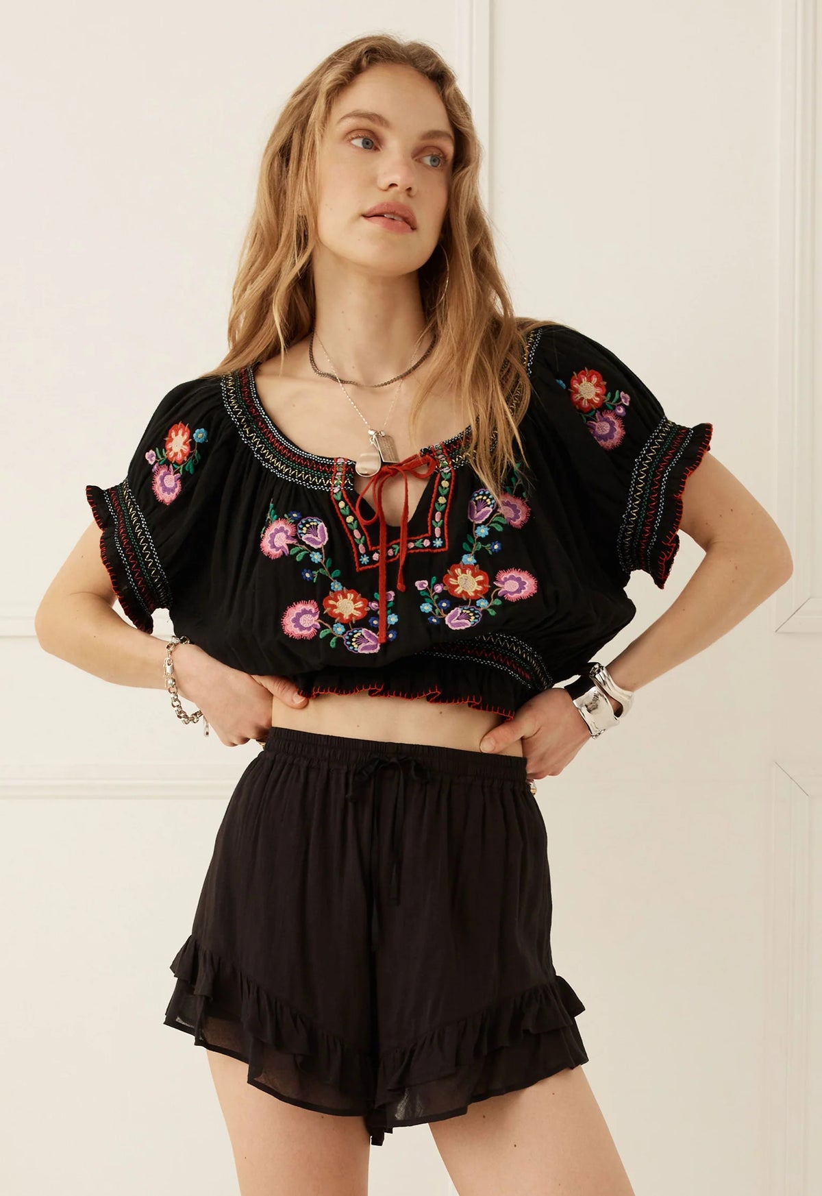 Feliz Crop Blouse
