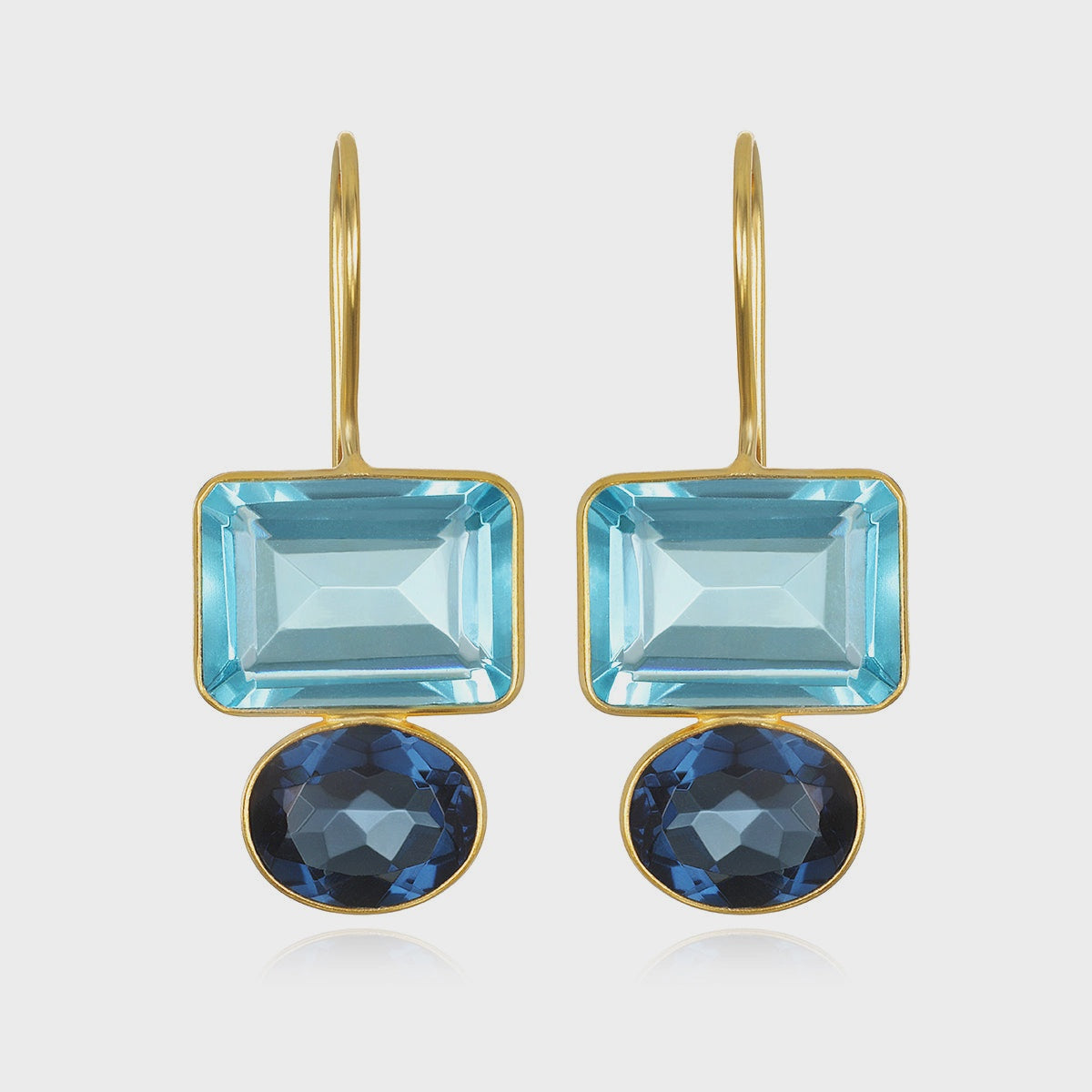 Valencia Earrings Sky Blue Royal Blue