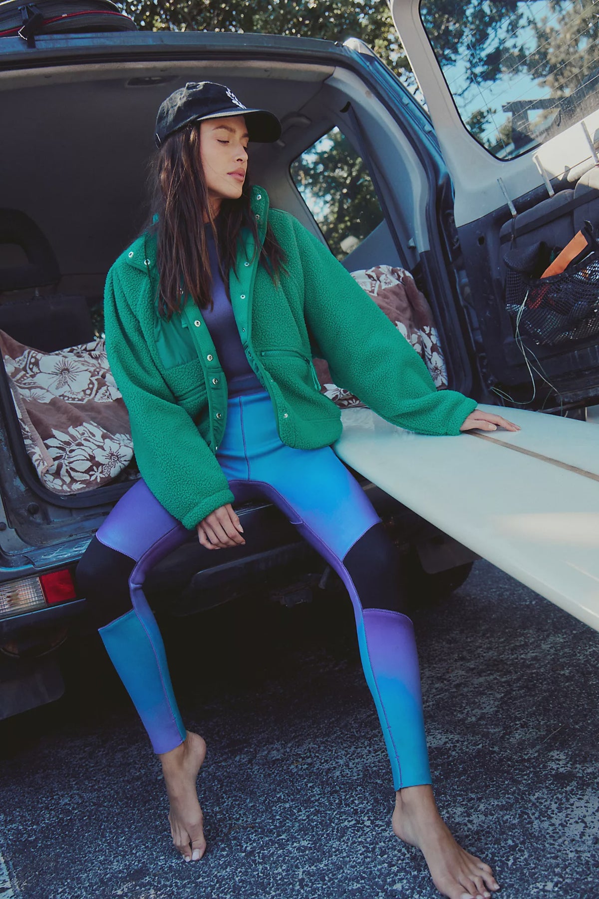 Hit the Slopes Jacket in Green Glow by Free People