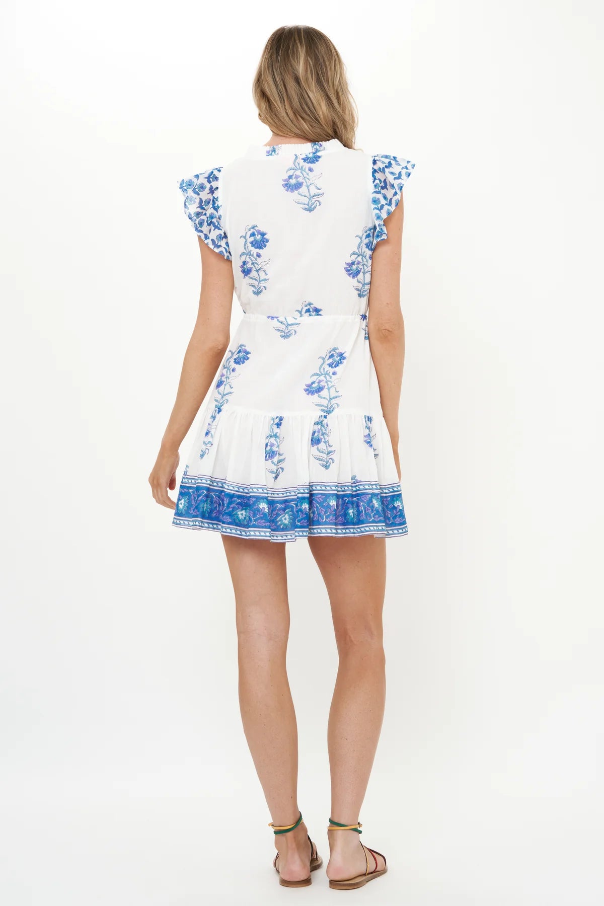 Cinched Flirty Short in Salvia Blue