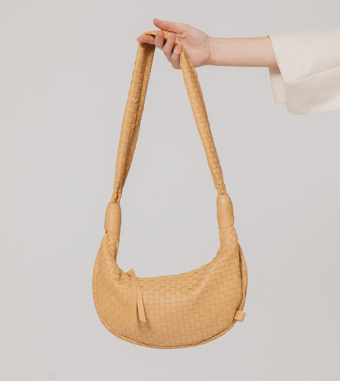 the Dylan Woven Handbag from Cleobella at waterlilyshop.com