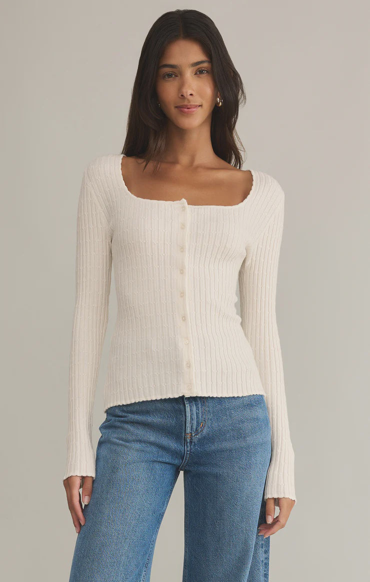 Emelie Button Up Sweater