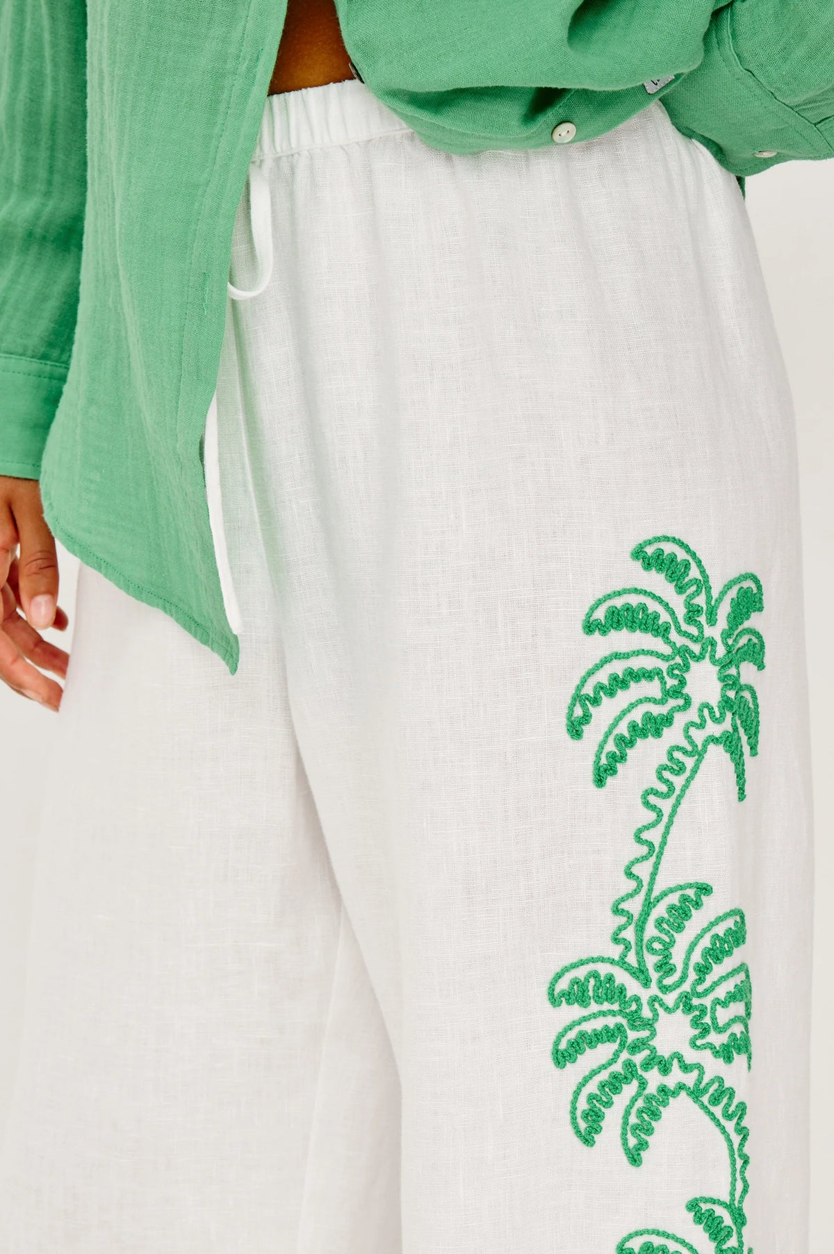 Emmie Pants in Emerald Palms