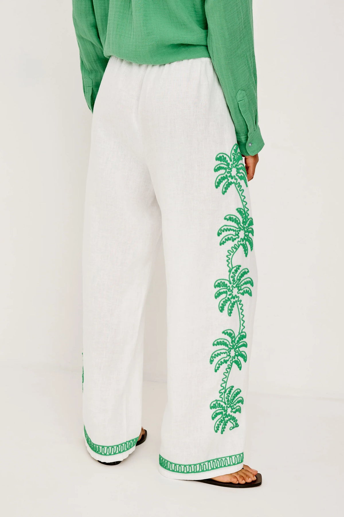 Emmie Pants in Emerald Palms