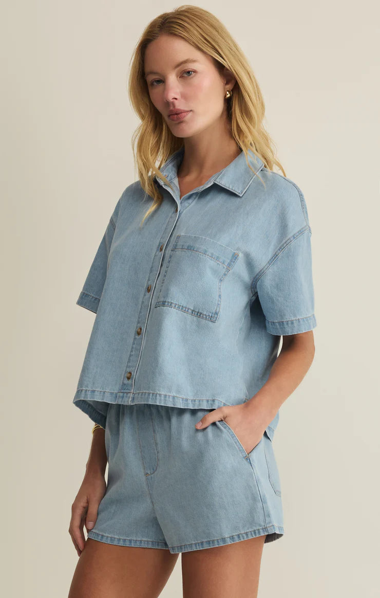Everyday Denim Button Up