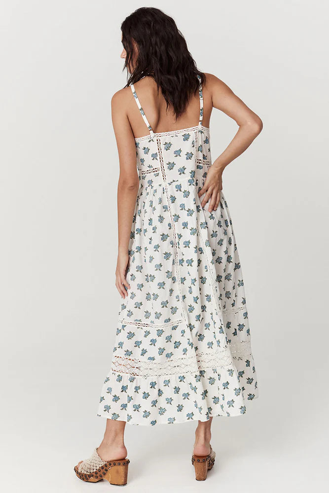 Fable Block Printed Strappy Sundress