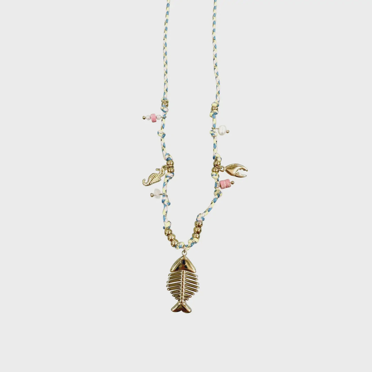 Sunny Fish Charm Necklace