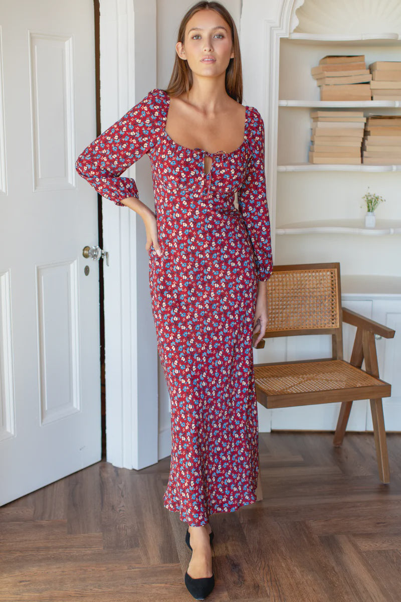 Franny Bias Dress 2 -in Romey's flowers from Emerson Fry at waterlilyshop.com