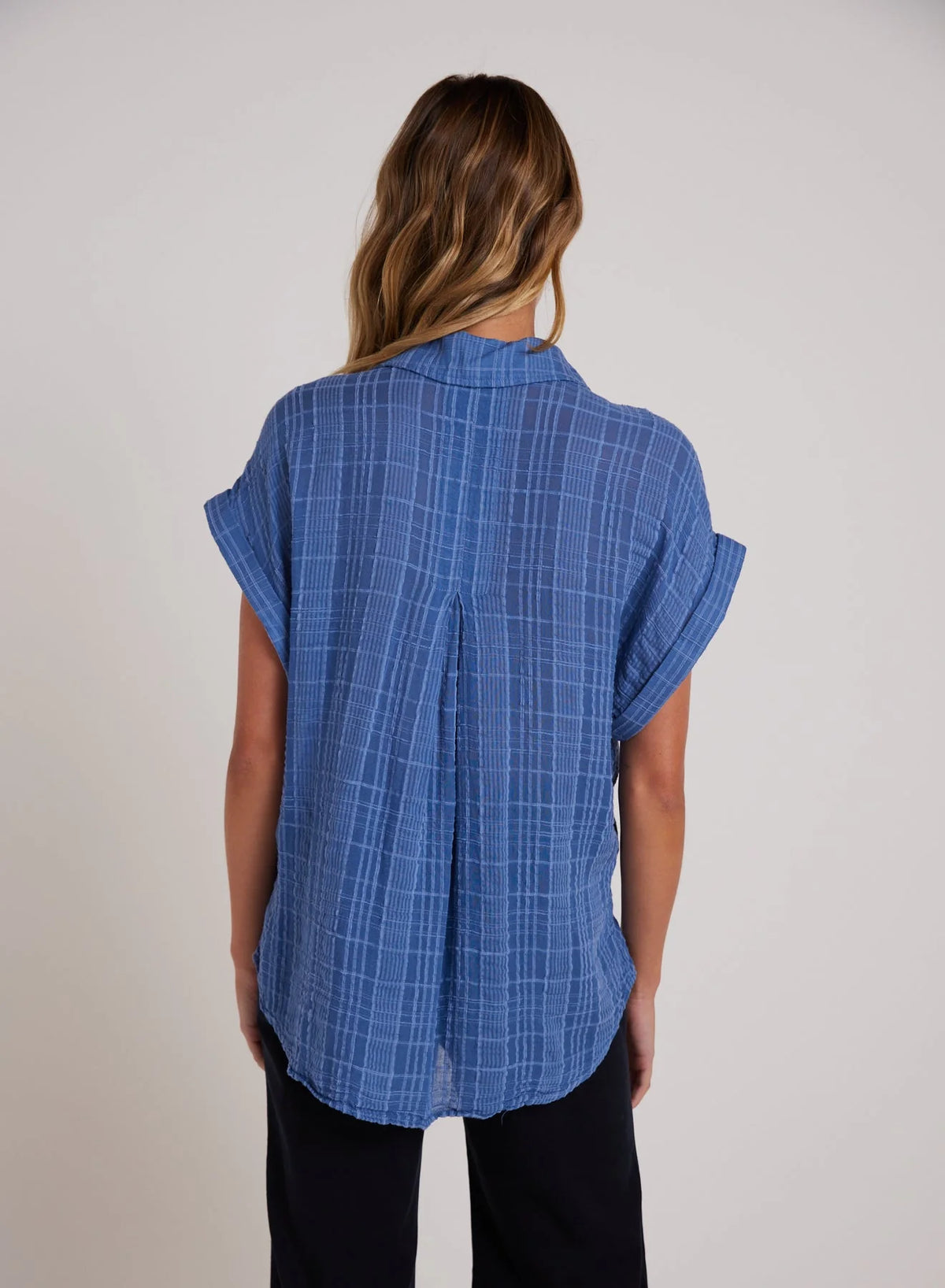 Bright Indigo SS Buttondown