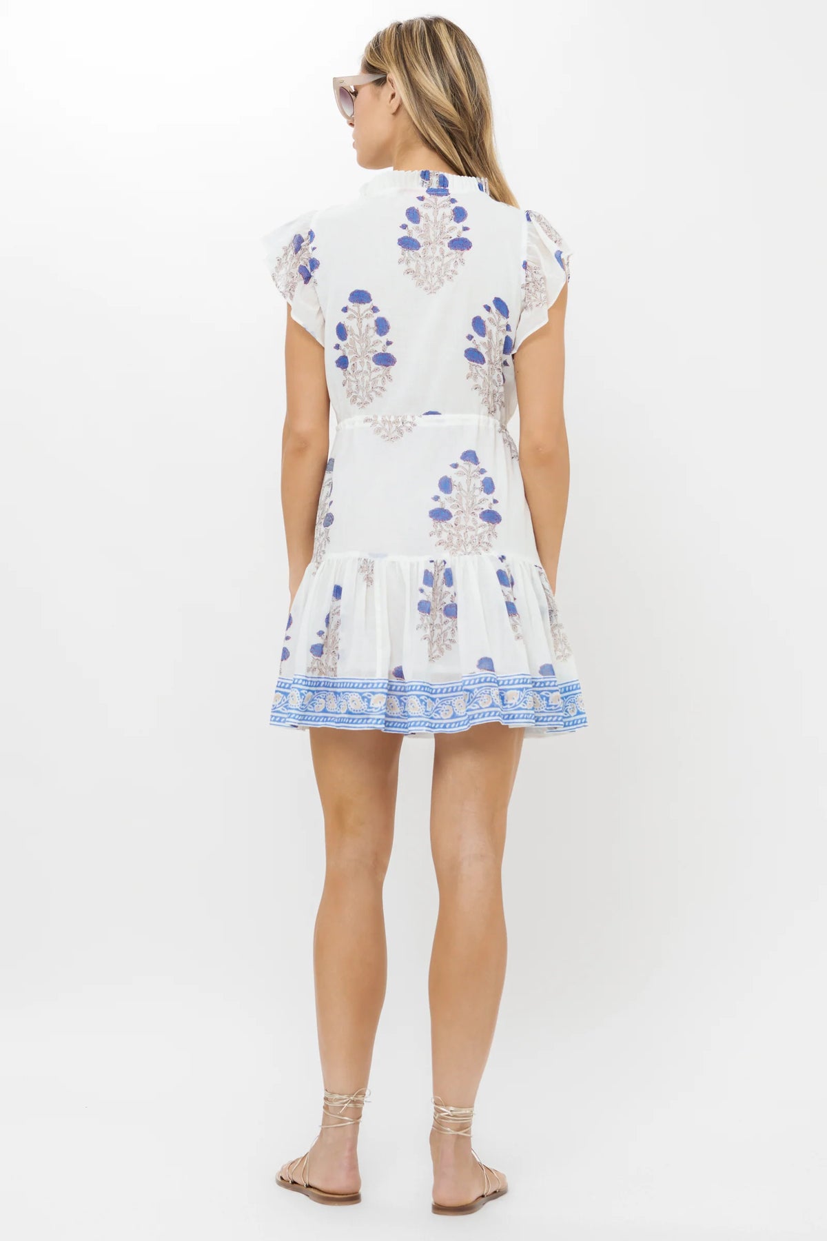 Cinched Flirty Mini in Laguna Blue