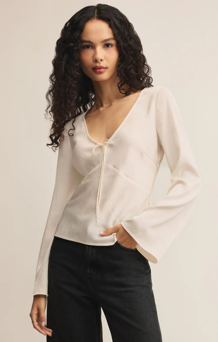 Illara Tie Front Blouse