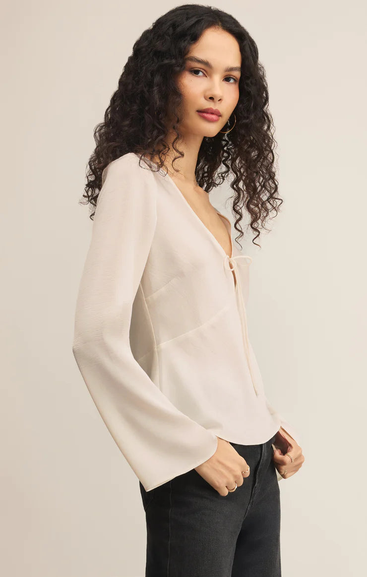 Illara Tie Front Blouse