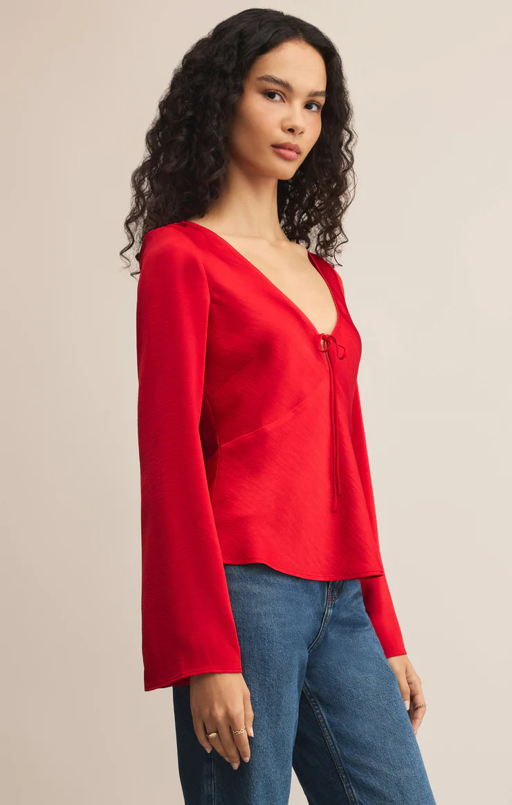 Illara Tie Front Blouse