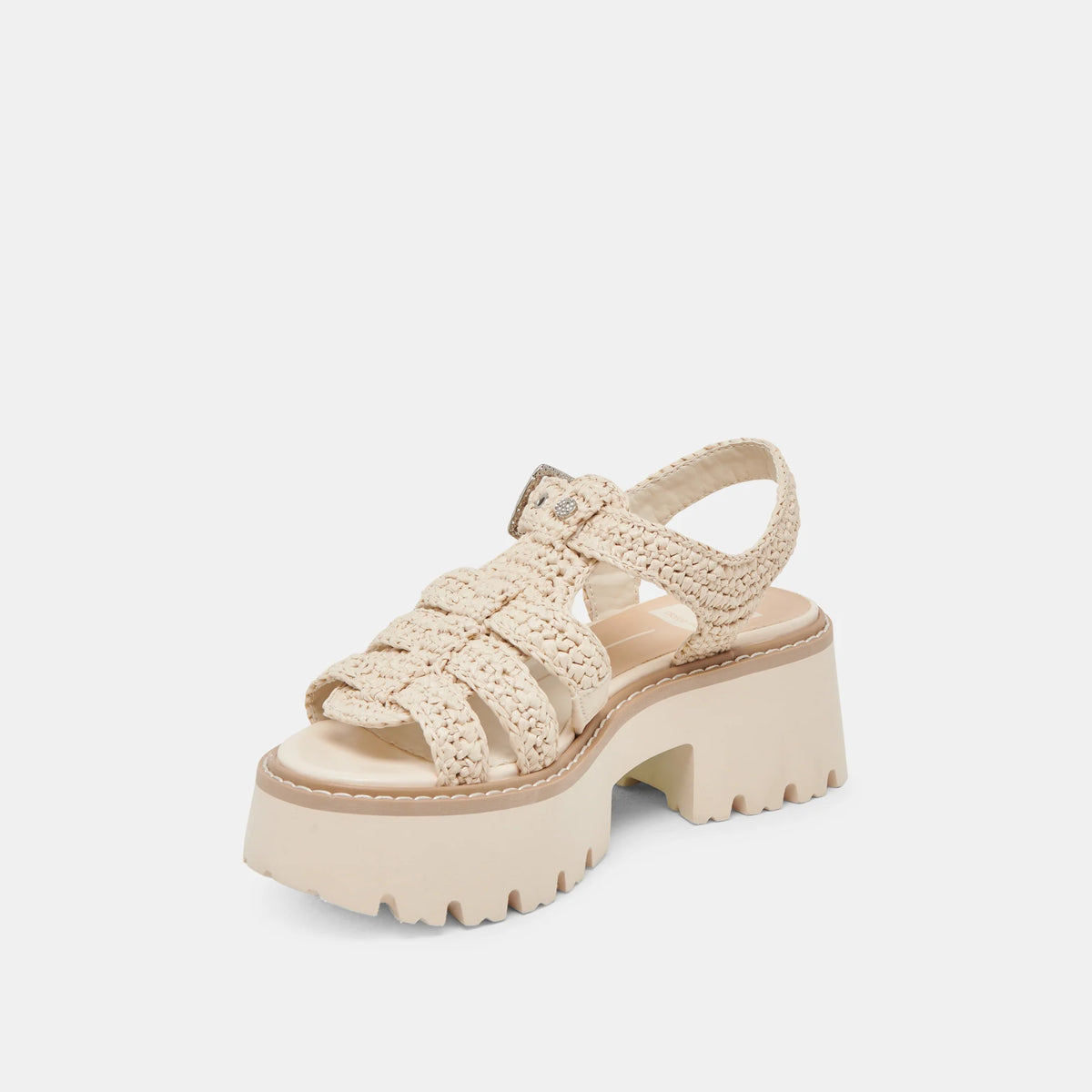 Latice Sandals in Oatmeal Knit
