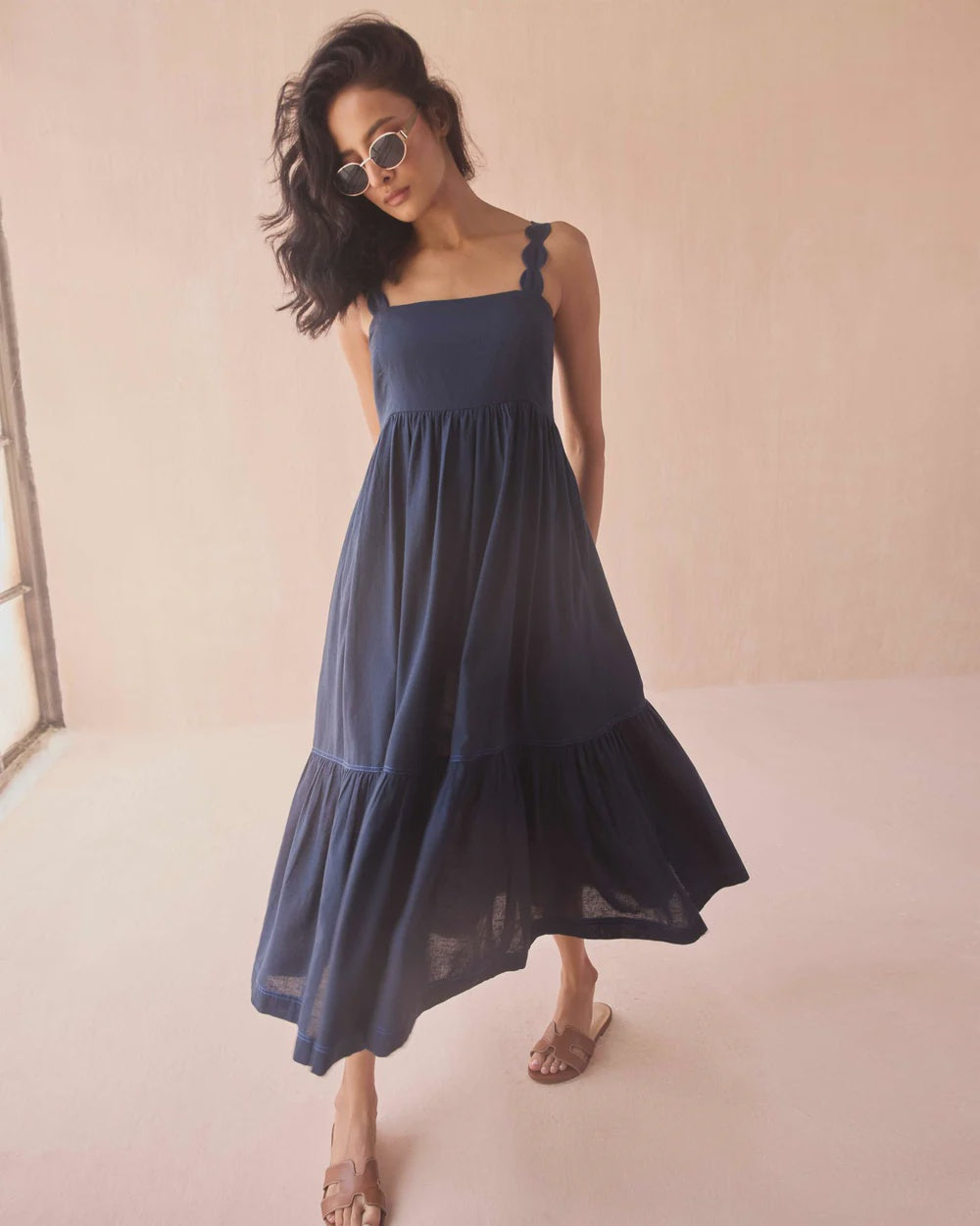 Leena Maxi in Solid Mariner