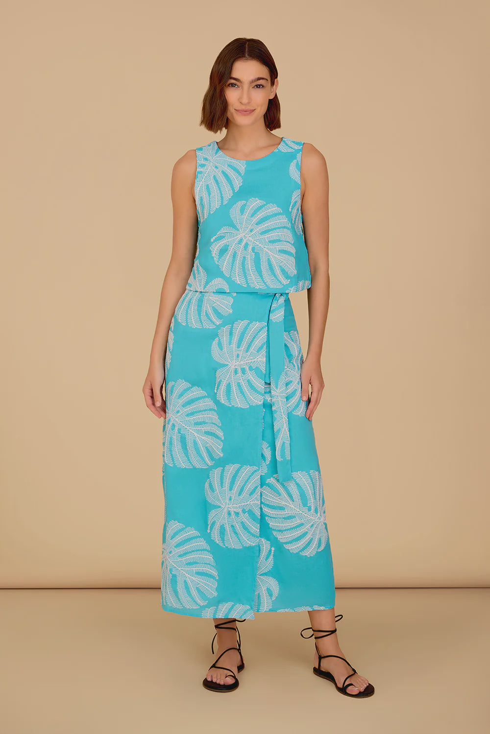 Leigh Wrap Skirt in Palma