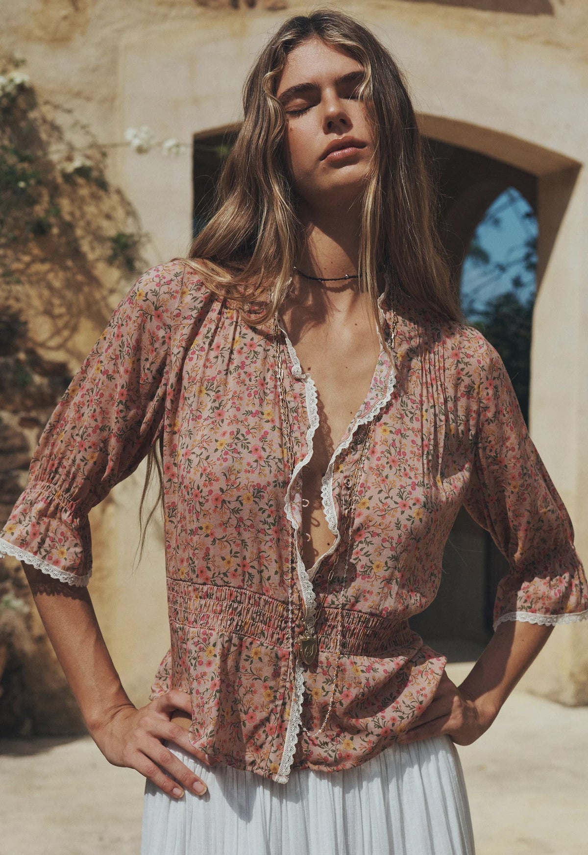 Mimi Rose Boho Top