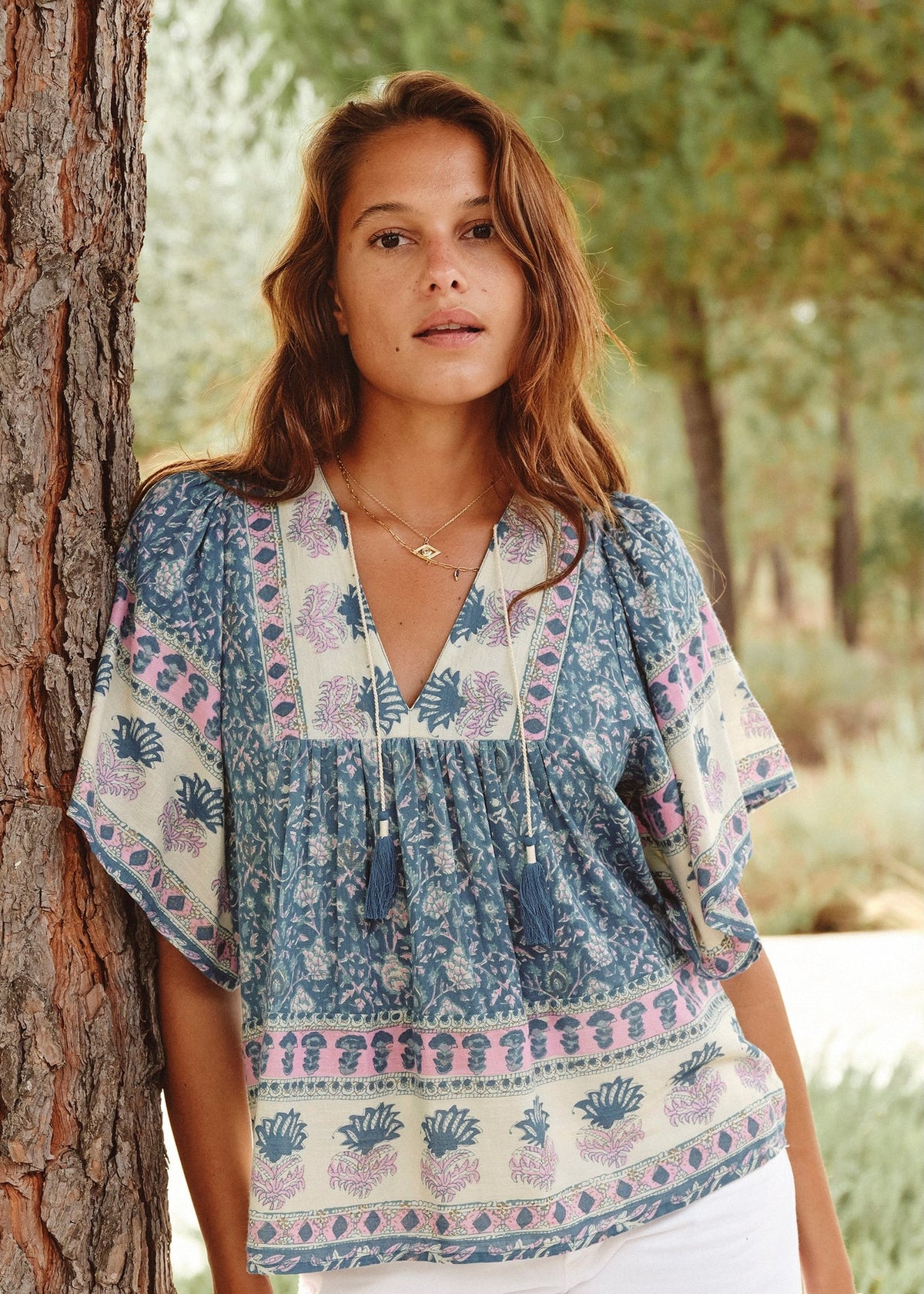 Myla Print Short Sleeve Top