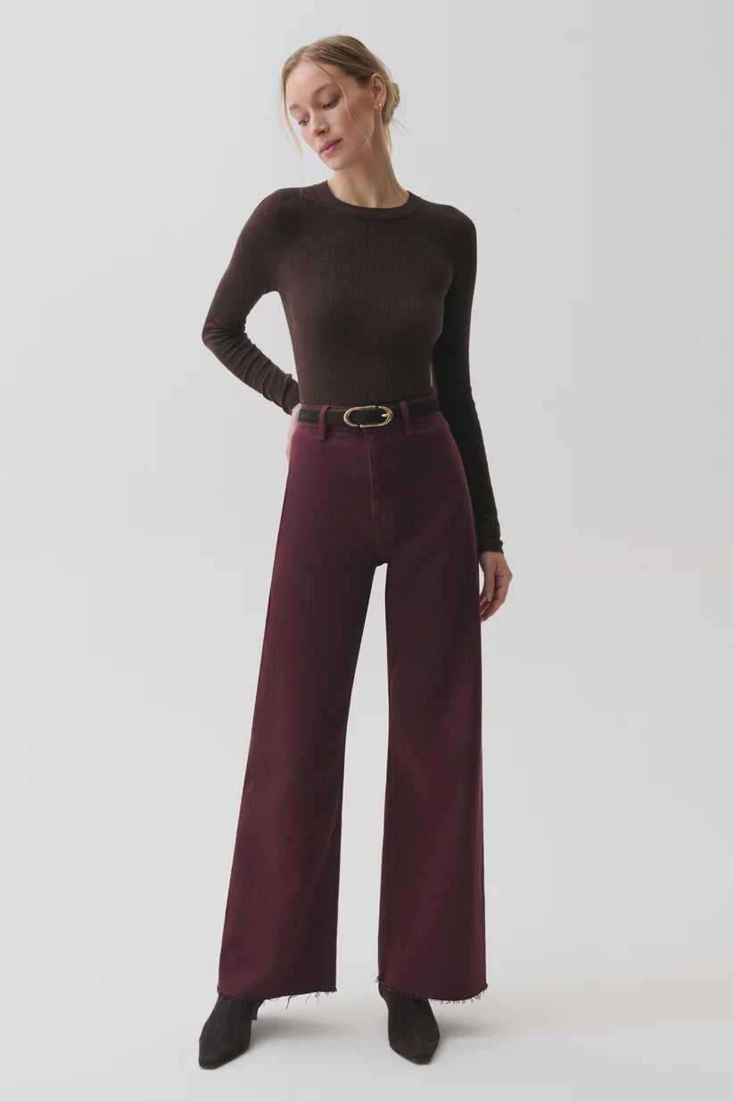 Penny Wide Leg in Claret