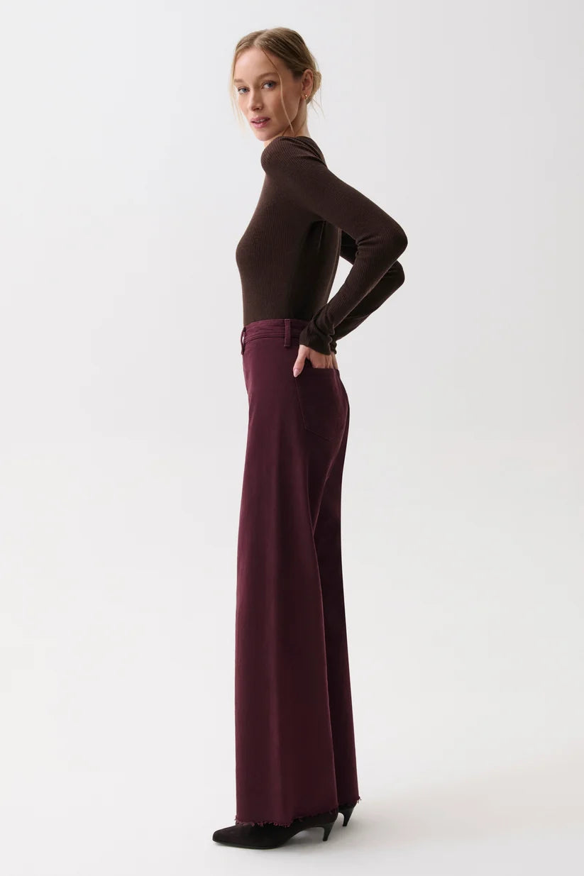 Penny Wide Leg in Claret
