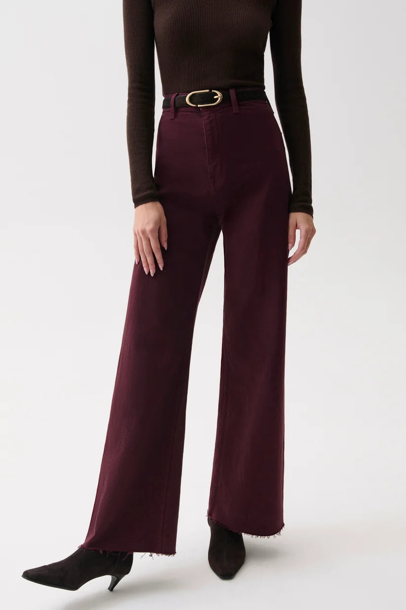 Penny Wide Leg in Claret