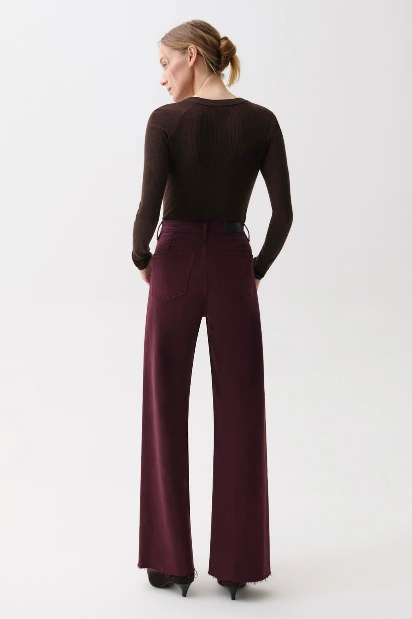 Penny Wide Leg in Claret