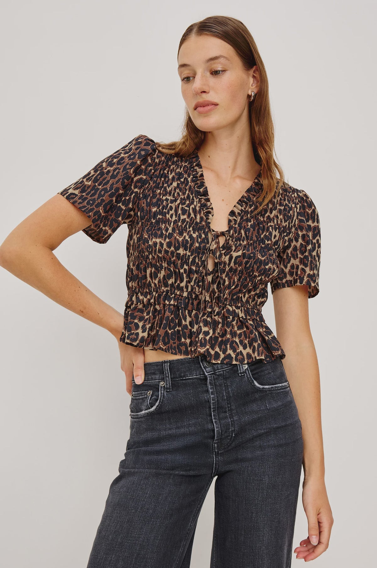Portia Top in Brown Nala